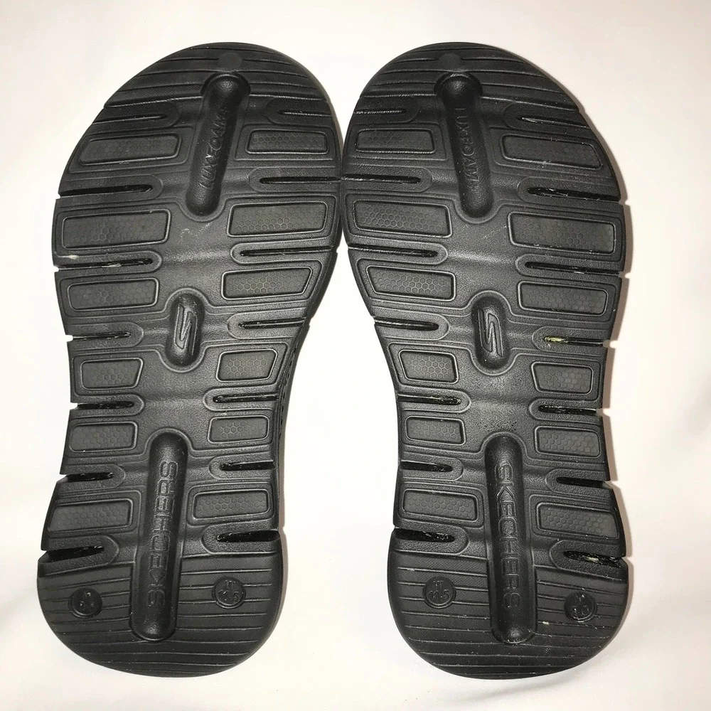 Skechers GO FOAM‎ Arch Fit Black Slip On Clogs Mens 9.5 Womens 11.5 Lux Foam